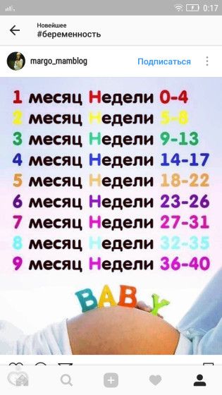 Срок беременности 32-33