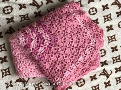 Плед для новорождённого) Вязание крючком)