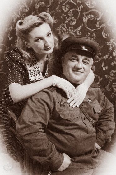 Фотосессии ко дню Победы в стиле 40-50-х годов