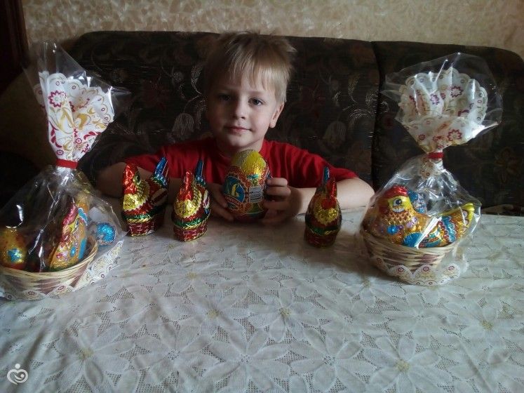 Пасха в большой семье.
