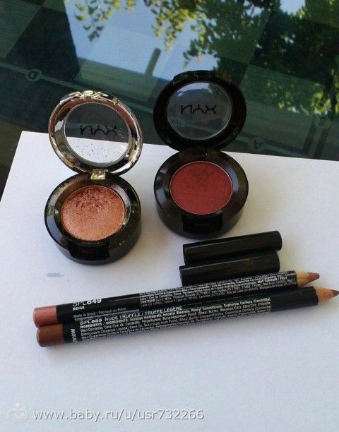 Косметика NYX .Отзыв : тени для век и карандаши для губ.