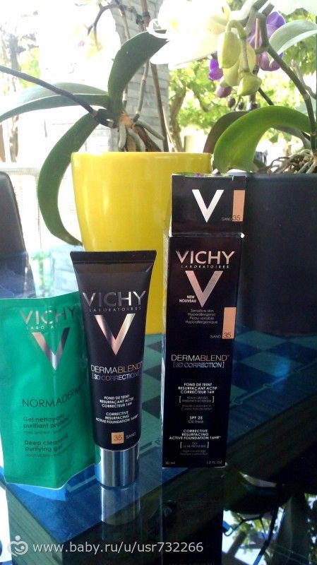 Тональный крем Vichy dermablend 3d.