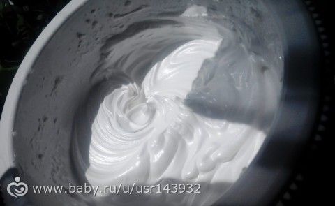 Белковый заварной крем и лёгкий крем пломбир